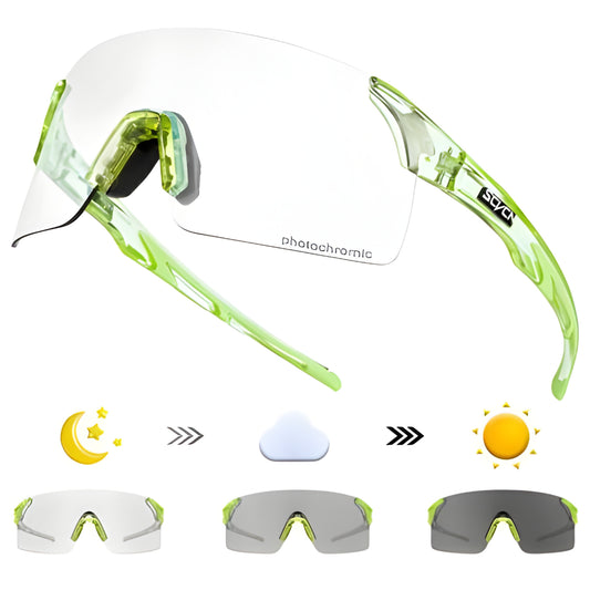 SCVCN X142 Photochromic Sunglasses-Black/Green