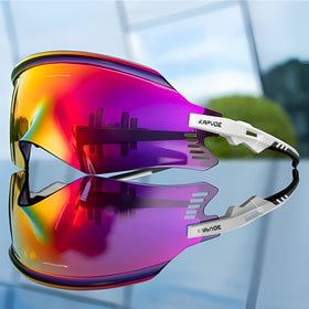 Kapvoe X2 Sports Sunglasses-Red/White