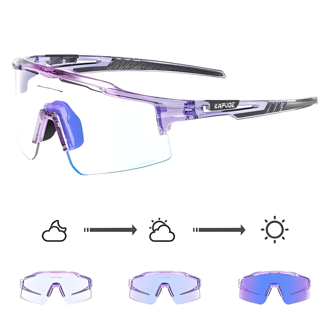 Kapvoe X75 Coloured Photochromic Sunglasses-Blue