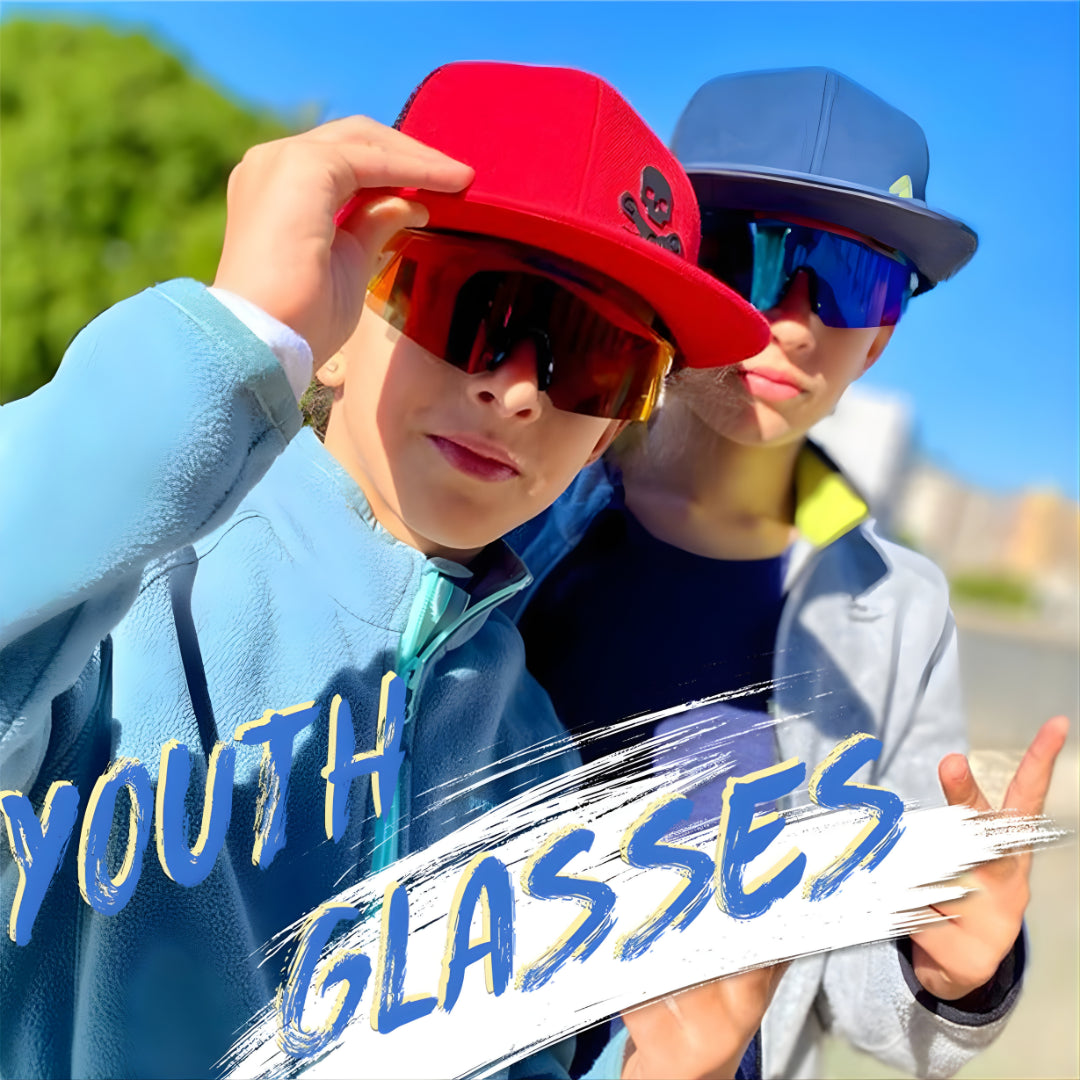 Kapvoe K9028 Kids Colour Polarized Sunglasses-Blue/Black