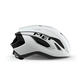 MET Strale Road Cycling Helmet (White Black)