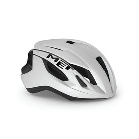 MET Strale Road Cycling Helmet (White Black)