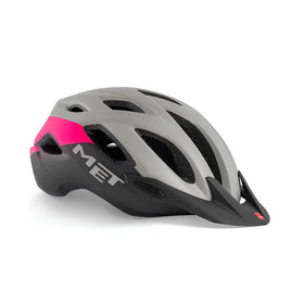 MET Crossover MTB Helmet (Gray/Pink/Matt)