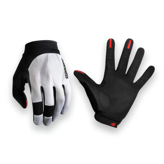 Bluegrass React Unisex Cycling Gloves (White)
