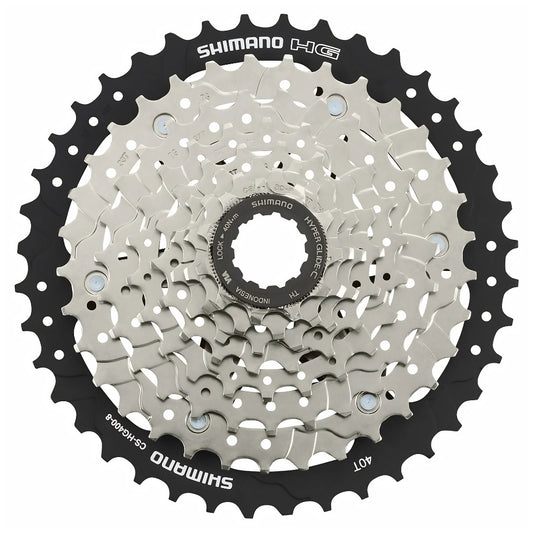 SHIMANO CASSETTE SPROCKET, CS-HG400-8, 8-SPEED, 11-13-15-18-22-27-33-40T, IND.PACK