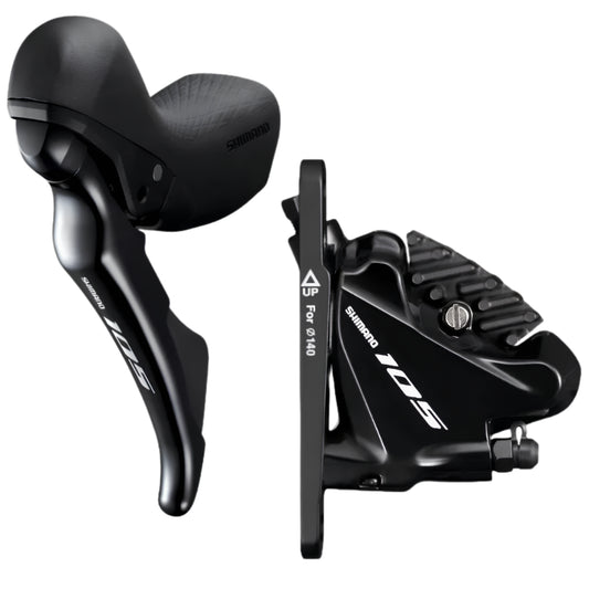 SHIMANO DISC BRAKE ASSEMBLED SET/J-kit DIRECT, ST-R7020(L),BR-R7070(F) BLACK,FOR 140MM ROTOR,RESIN(W/FIN),SL INNER 1800MM,SM-BH90 1000MM,OT-SP41 600MM,IND.PACK