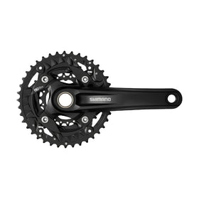 SHIMANO FRONT CHAINWHEEL FC-MT500-3, 10 SPEED, 40x30x22T, 170MM, W/O CG, FOR CHAIN LINE 50MM BLACK