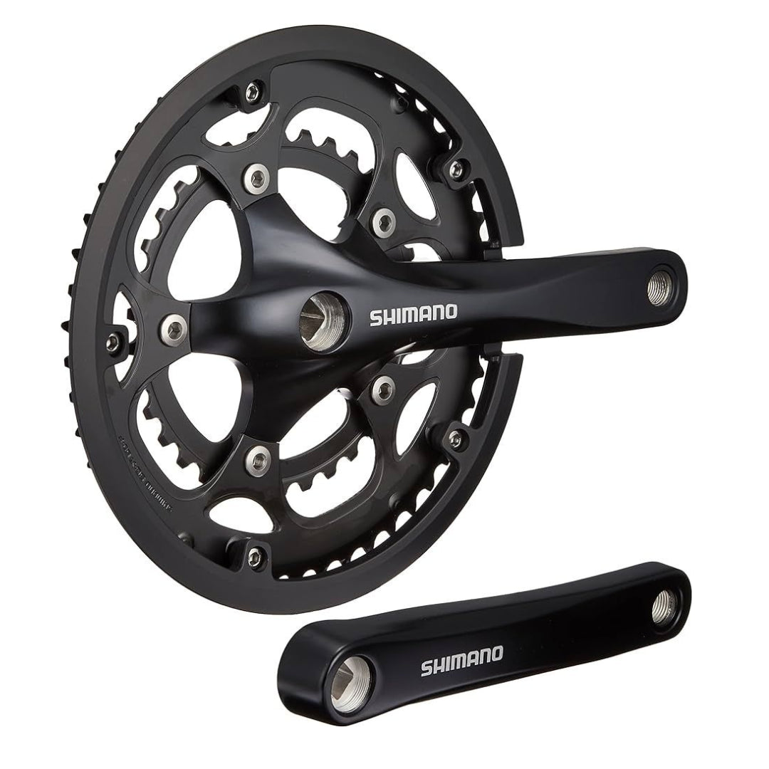 SHIMANO FRONT CHAINWHEEL, FC-RS200, 170MM 50X34T FOR REAR 8-SPEED, W/CG, W/CRANK FIXING BOLT, BLACK, IND.PACK