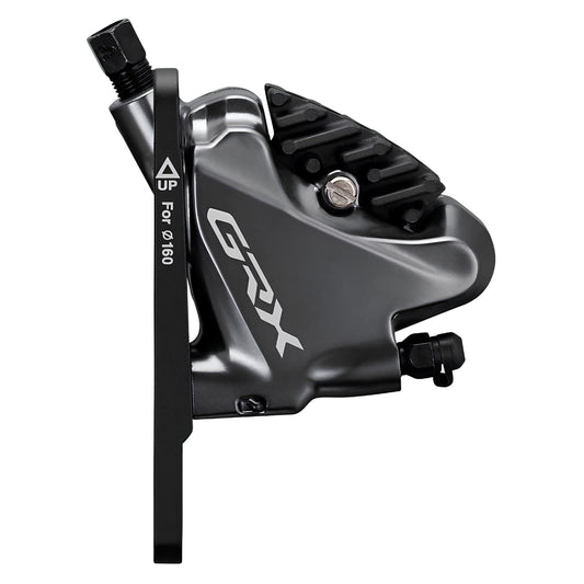 SHIMANO GRX HYDRAULIC DISC BRAKE BR-RX810, REAR, FLAT MOUNT, W/ FIXING BOLT FOR MOUNT THICKNESS 25MM ,W/O ADAPTER, W/L03A RESIN PAD(W/FIN)