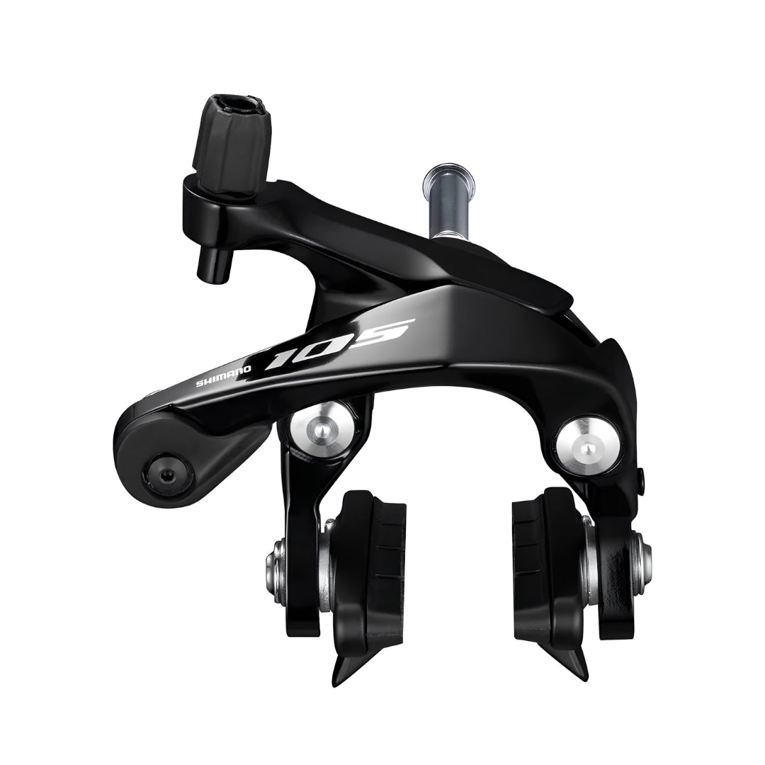 CALIPER BRAKE, BR-R7000, 105, FRONT, CS51, SUNKEN NUT:10.5/12.5/18/27/32MM, R55C4 SHOE, BLACK, IND.PACK