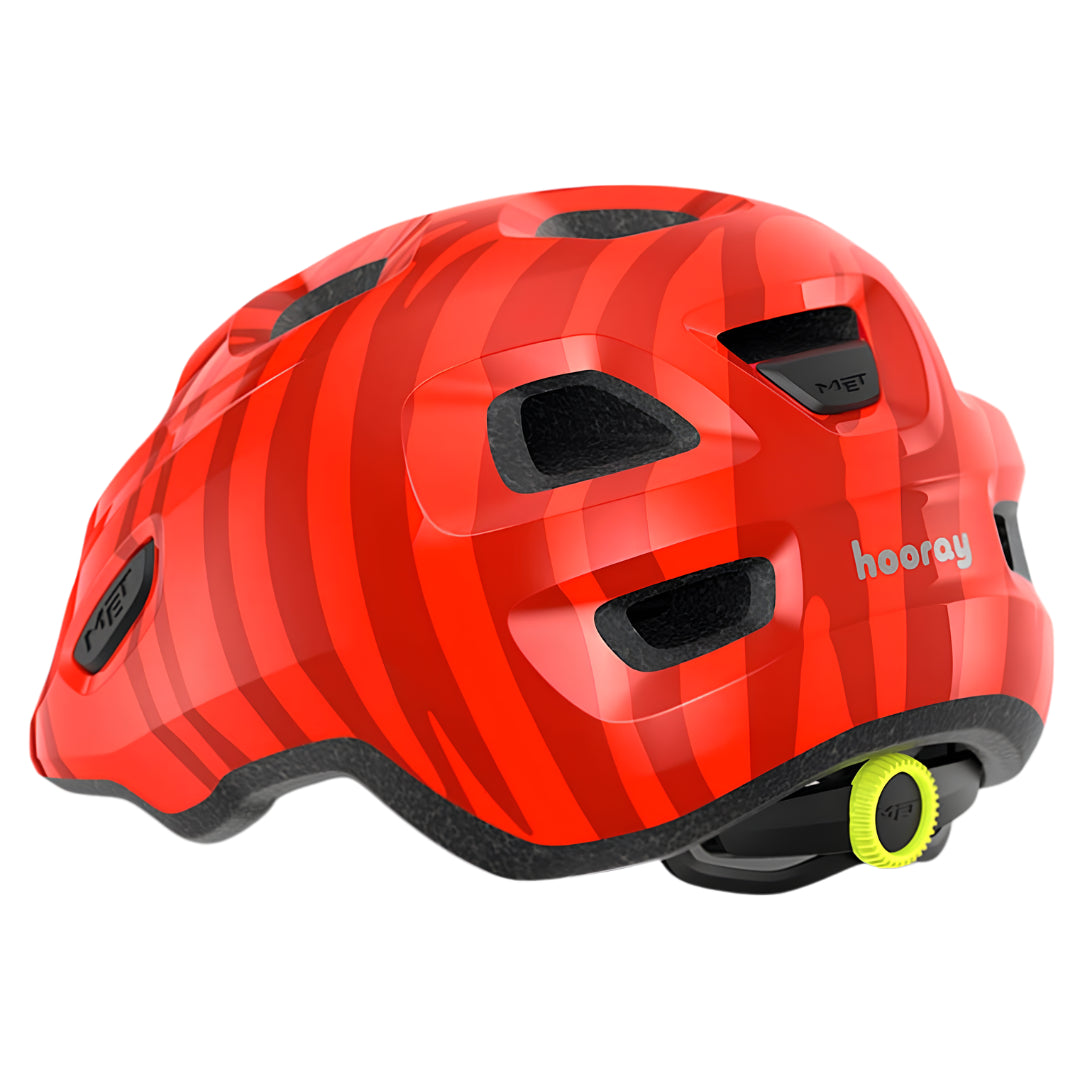 MET Hooray helmet (Red Zebra glossy)