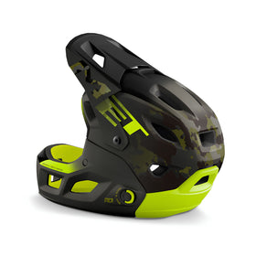 MET PARACHUTE MCR MIPS CE CAMO LIME GREEN | MATT GLOSS L