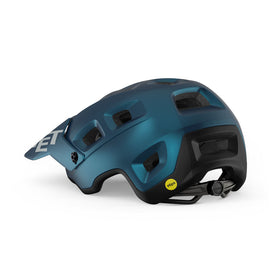 MET TERRANOVA MIPS CE TEAL BLUE BLACK METALLIC|MATT