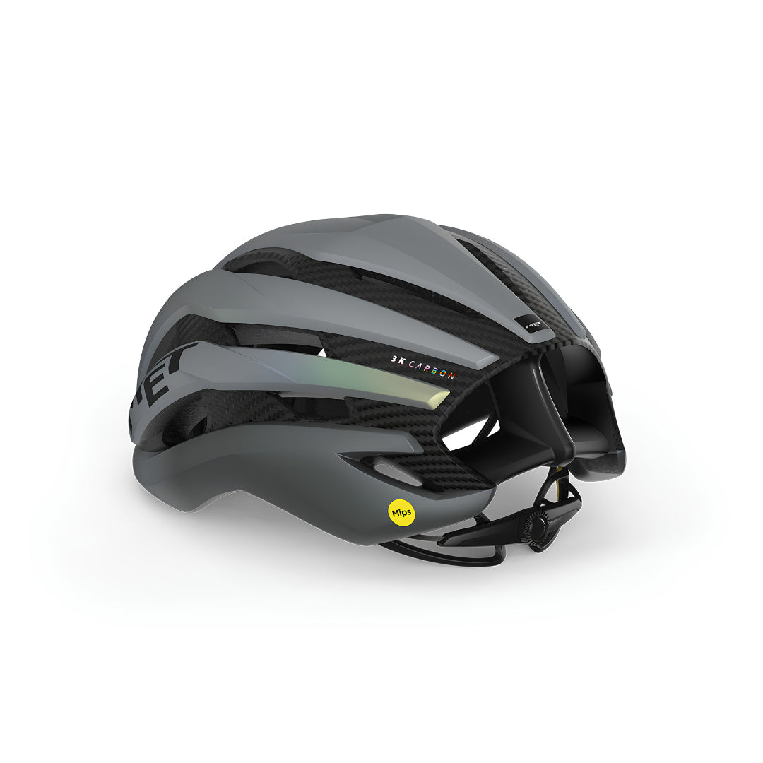 MET TRENTA 3K CARBON MIPS CE GRAY IRIDESCENT | MATT