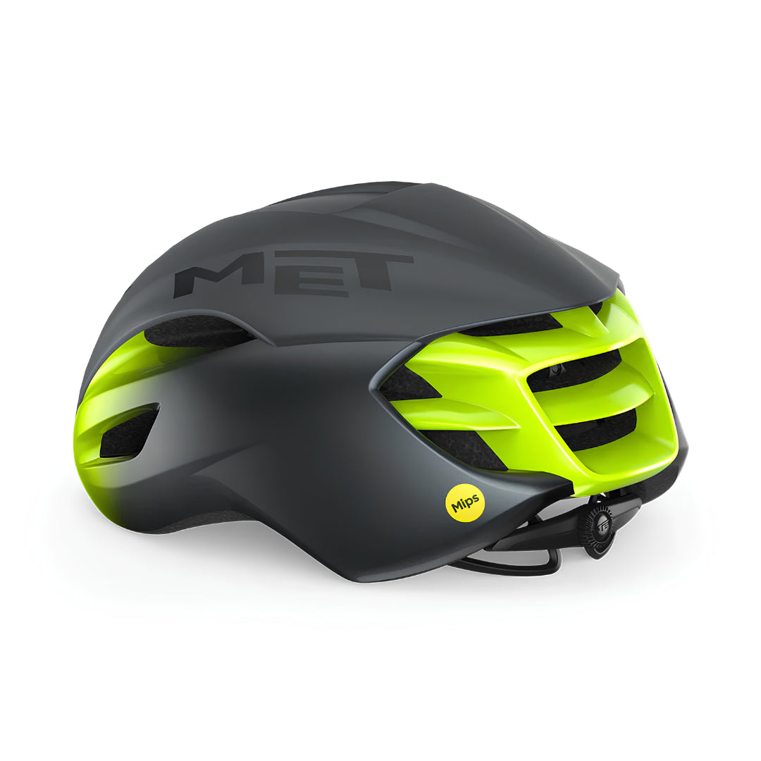 MET MANTA MIPS CE GRAY FLUO YELLOW | MATT GLOSSY