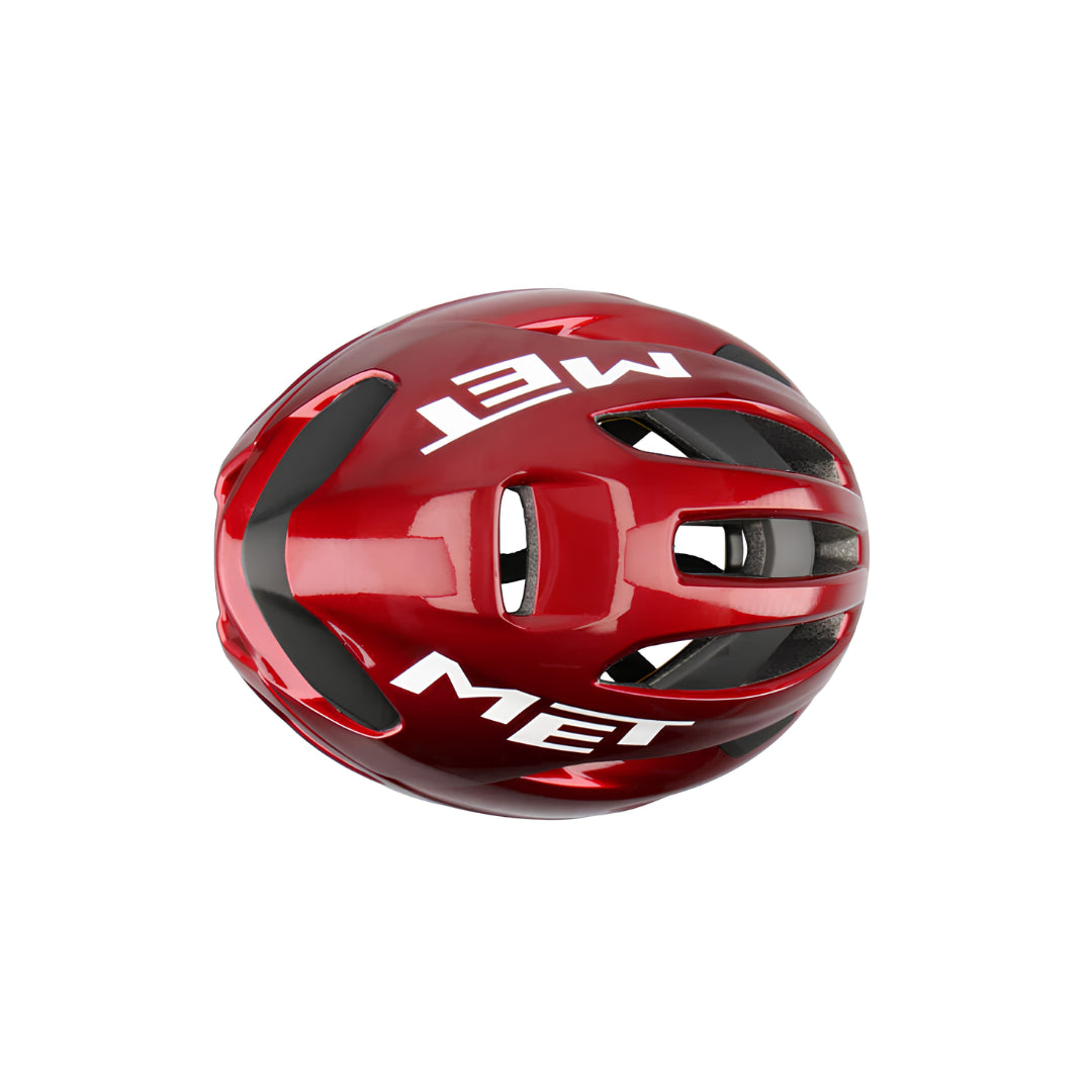 MET RIVALE MIPS CE RED METALLIC | GLOSSY