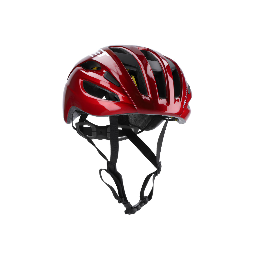 MET RIVALE MIPS CE RED METALLIC | GLOSSY