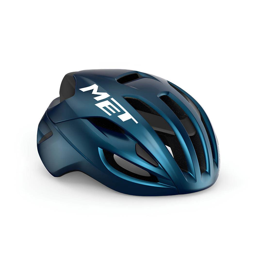 MET RIVALE MIPS CE TEAL BLUE METALLIC | GLOSSY