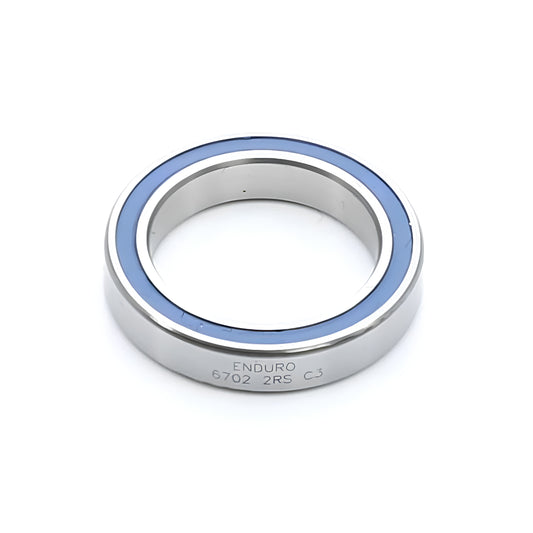 ENDURO 6702 2RS – ABEC-3 Radial Bearing (C3 Clearance) – 15mm x 21mm x 4mm