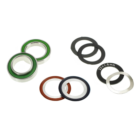 ENDURO BKS-54105 – stainless steel, Angular Contact, Bottom Bracket Bearing Kit for SRAM GXP External Cup BBs
