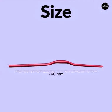 Bicycle Handlebar & Stem Combo – 760mm Aluminum Alloy MTB Riser Bar with 31.8mm Stem