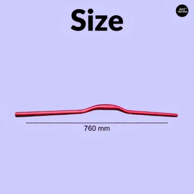 Bicycle Handlebar & Stem Combo – 760mm Aluminum Alloy MTB Riser Bar with 31.8mm Stem