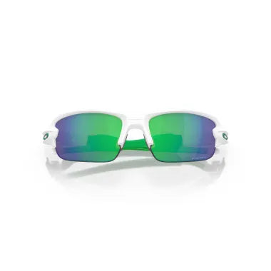 Oakley Sunglass Flak® XXS (Youth Fit) prizm jade Lenses, matte white Frame