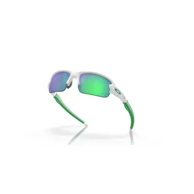 Oakley Sunglass Flak® XXS (Youth Fit) prizm jade Lenses, matte white Frame