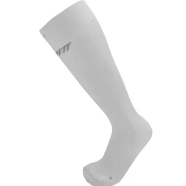 Gambitt Endurance Tall Unisex Compression Socks (White/Grey)