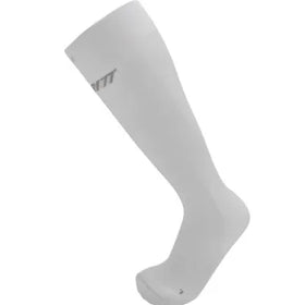 Gambitt Endurance Tall Unisex Compression Socks (White/Grey)