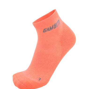 Gambitt Distance Low Cut Unisex Compression Socks (Coral)
