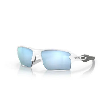 Oakley Flak® 2.0 XL prizm deep water polarized Lenses, polished white Frame