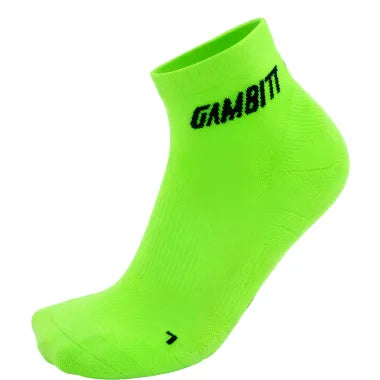 Gambitt Distance Low Cut Unisex Compression Socks (Lime Green)
