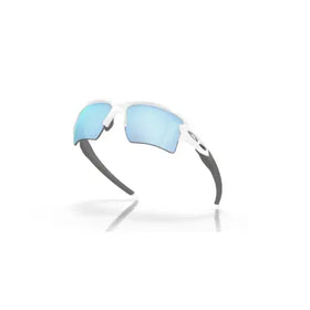 Oakley Flak® 2.0 XL prizm deep water polarized Lenses, polished white Frame