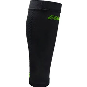 Gambitt Distance Compression Unisex Calf Sleeves (Black/Green)