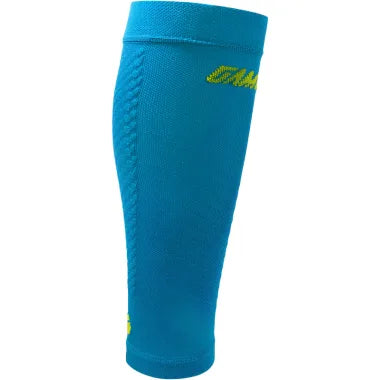 Gambitt Distance Compression Unisex Calf Sleeves (Electric Blue/Green)