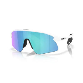 Oakley Stunt Devil prizm sapphire Lenses, matte white Frame