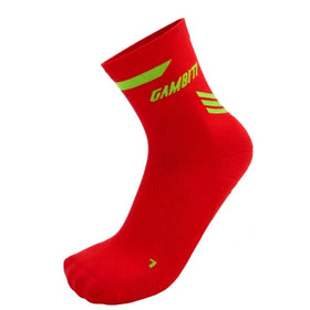 Gambitt Distance Short Unisex Compression Socks (Red/Green)