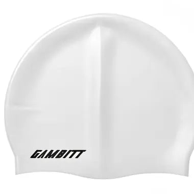 Gambitt Surfer Swimming Cap (White)