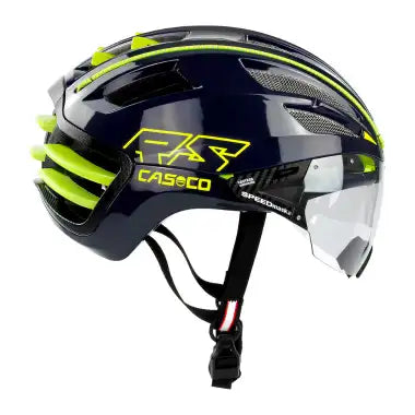 Casco Speedairo2 RS blue-neon yellow shiny Helmet
