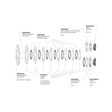 Miche Primato 11-23 CA 11 Speed Cassette
