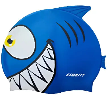 Gambitt Tots Swimming Cap (Blue Shark)