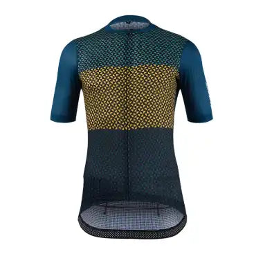 Gambitt Scalata Mens Cycling Jersey (Yellow Mosaic)