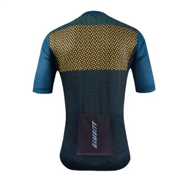 Gambitt Scalata Mens Cycling Jersey (Yellow Mosaic)