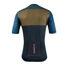 Gambitt Scalata Mens Cycling Jersey (Yellow Mosaic)