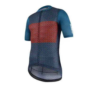 Gambitt Scalata Mens Cycling Jersey (Red Mosaic)
