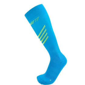 Gambitt Endurance Tall Unisex Compression Socks (Electric Blue/Green)