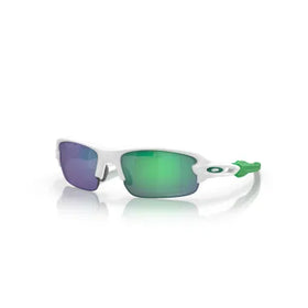 Oakley Sunglass Flak® XXS (Youth Fit) prizm jade Lenses, matte white Frame