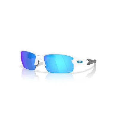 Oakley Sunglass Flak® 2.0 S prizm sapphire Lenses With polished white Frame