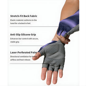 Monton Shadowfade Gloves-Purple Black